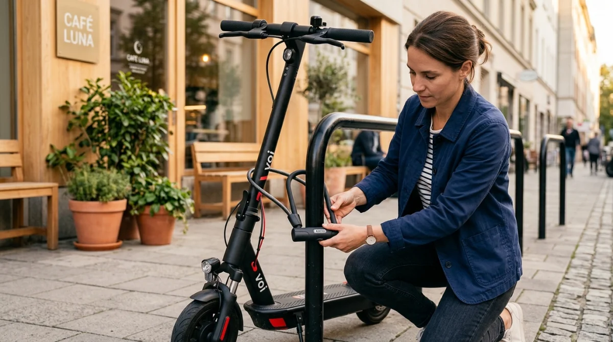 comment attacher une trottinette électrique