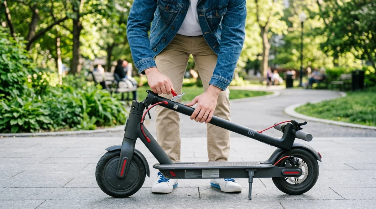 comment plier une trottinette électrique