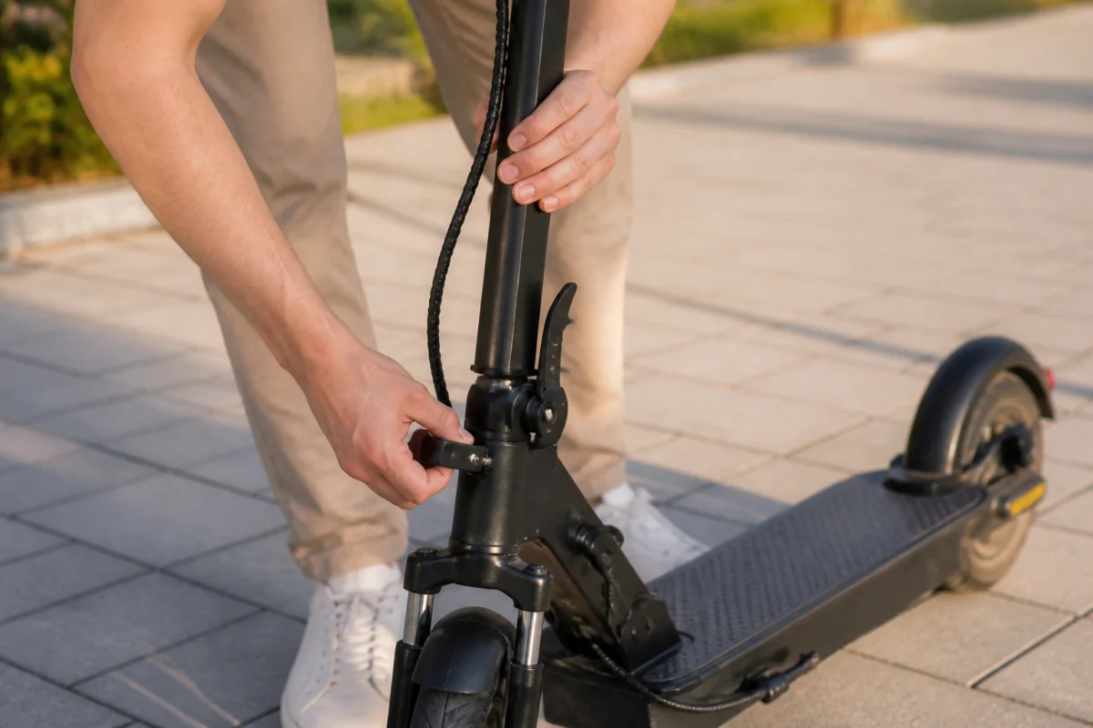 Comment plier une trottinette Ninebot F2